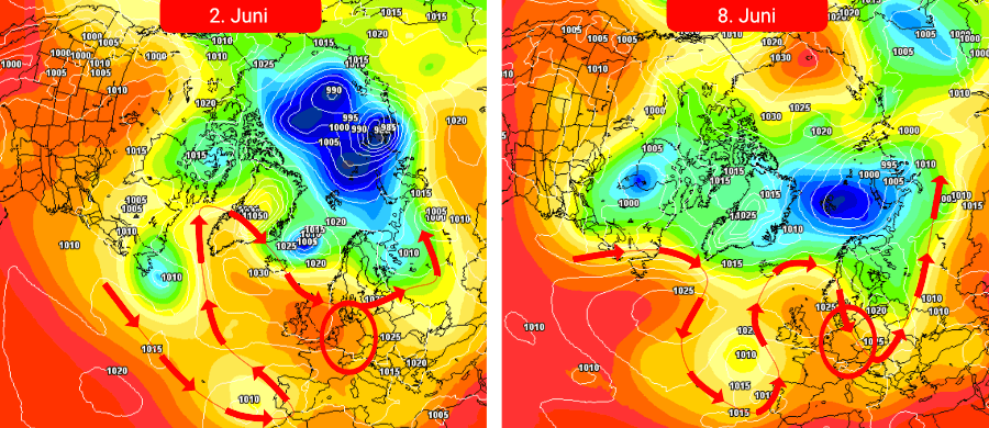 Eine nachhaltig stabile Wetterlage sieht anders aus