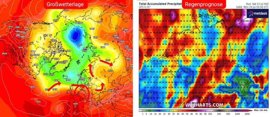 Nach dem Störimpuls unternimmt der Sommer einen weiteren Versuch, sich über Deutschland zu stabilisieren Nach dem Störimpuls unternimmt der Sommer einen weiteren Versuch, sich über Deutschland zu stabilisieren