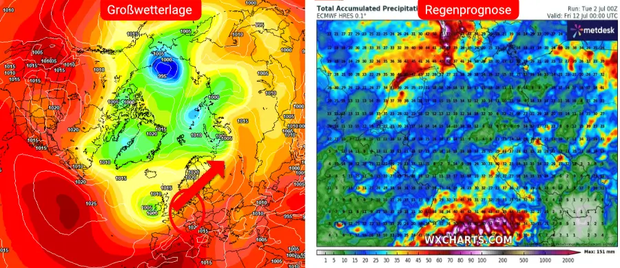 Schwül-warmes Wetter sorgt für weitere Schauer und Gewitter Schwül-warmes Wetter sorgt für weitere Schauer und Gewitter