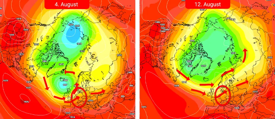 Eine zu Schauern und Gewittern neigende Südwestwetterlage bleibt der Favorit Eine zu Schauern und Gewittern neigende Südwestwetterlage bleibt der Favorit
