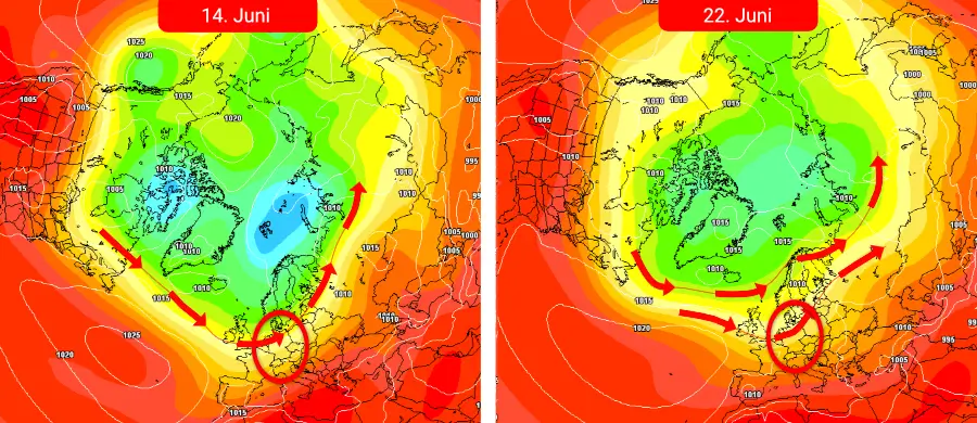 Keine stabile Sommerwetterlage - stattdessen ist immer wieder mit Schauern und Gewittern zu rechnen - mancherorts unwetterartig Keine stabile Sommerwetterlage - stattdessen ist immer wieder mit Schauern und Gewittern zu rechnen - mancherorts unwetterartig