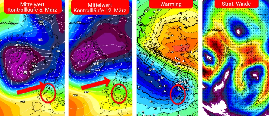 Der Frühling nähert sich Deutschland und hat eine deutlich höhere Eintreffwahrscheinlichkeit als der Spätwinter - für Turbulenzen kann der Zusammenbruch des Polarwirbels in Stratosphärenhöhe führen Der Frühling nähert sich Deutschland und hat eine deutlich höhere Eintreffwahrscheinlichkeit als der Spätwinter - für Turbulenzen kann der Zusammenbruch des Polarwirbels in Stratosphärenhöhe führen