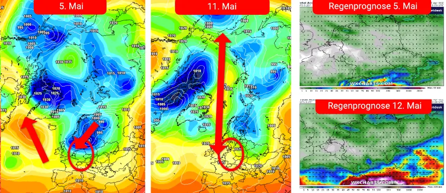 Heftige Turbulenzen innerhalb des Polarwirbels