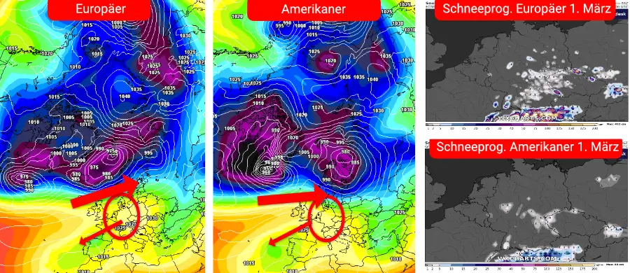 Der März kann ab den mittleren Lagen mancherorts winterlich starten