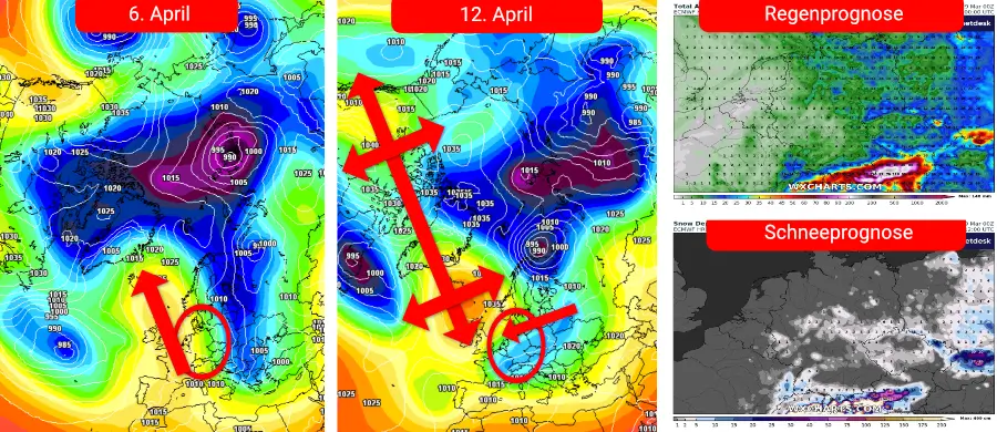 Ein herber Rückschlag für den Frühling - neben Graupelschauer ist in den Nächten auch mit Frost zu rechnen Ein herber Rückschlag für den Frühling - neben Graupelschauer ist in den Nächten auch mit Frost zu rechnen