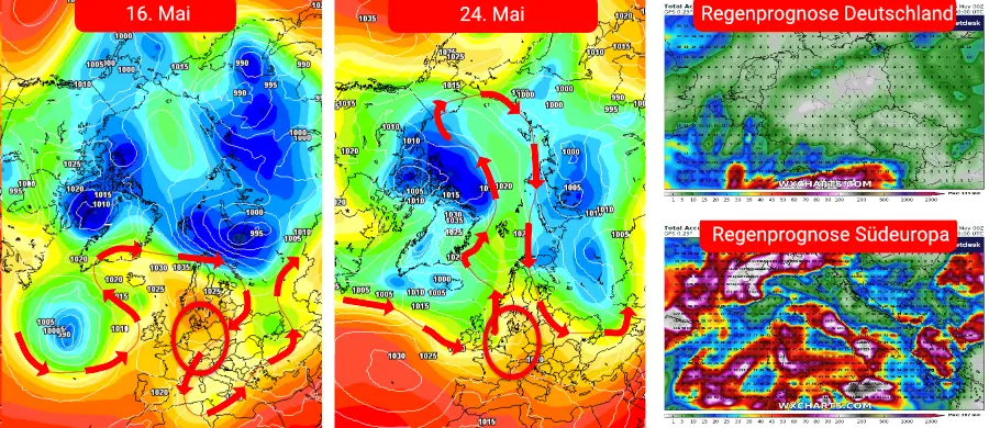 Der Sommer setzt sich mit hohem Luftdruck durch und verschärft dadurch die Dürre über Deutschland Der Sommer setzt sich mit hohem Luftdruck durch und verschärft dadurch die Dürre über Deutschland