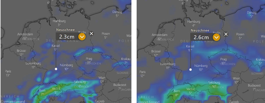 Mancherorts wird es weiße Weihnachten geben Mancherorts wird es weiße Weihnachten geben