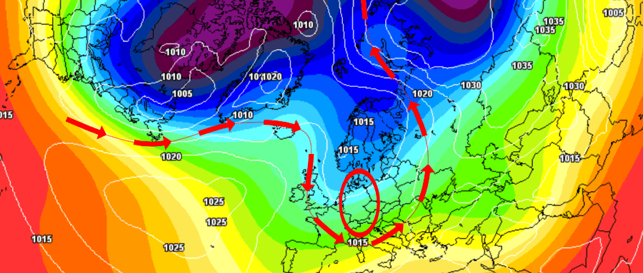 Der Mittelwert der Kontrollläufen spricht für nasskaltes Weihnachtswetter mit optionalem Wintereinbruch ab den mittleren Lagen Der Mittelwert der Kontrollläufen spricht für nasskaltes Weihnachtswetter mit optionalem Wintereinbruch ab den mittleren Lagen