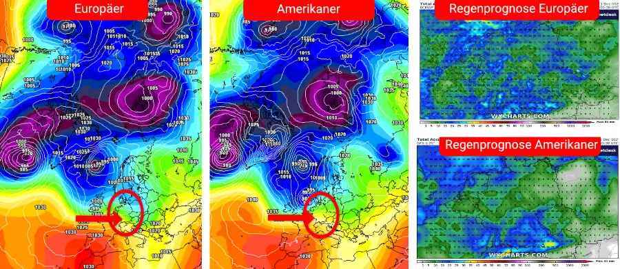 Nach einem ruhigen und zu Nebel neigenden Dezemberwetter erreichen die ersten Ausläufer der atlantische Frontalzone Deutschland an Nikolaus Nach einem ruhigen und zu Nebel neigenden Dezemberwetter erreichen die ersten Ausläufer der atlantische Frontalzone Deutschland an Nikolaus