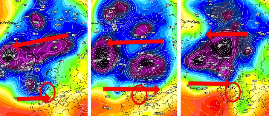 Die Westwetterlage kann ein frühzeitiger Hinweis auf grüne Weihnachten sein Die Westwetterlage kann ein frühzeitiger Hinweis auf grüne Weihnachten sein