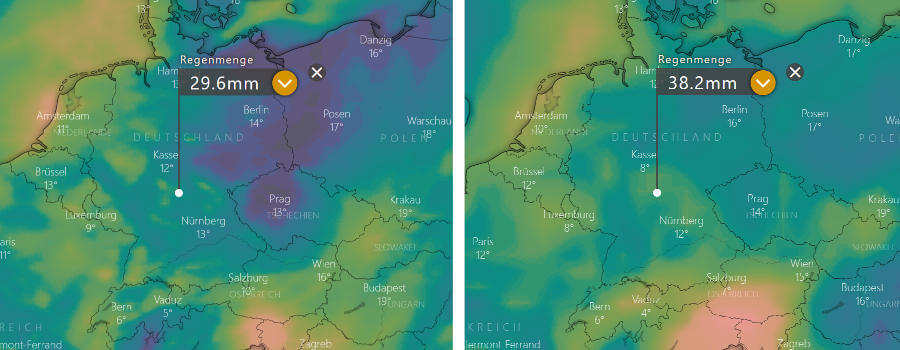 Schauer sorgen für einen abwechslungsreichen Wettercharakter Schauer sorgen für einen abwechslungsreichen Wettercharakter