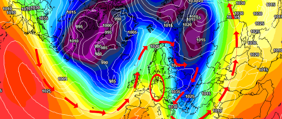 Der Frost schwächt sich zum Start in die neue Woche unter Hochdruckeinfluss ab Der Frost schwächt sich zum Start in die neue Woche unter Hochdruckeinfluss ab