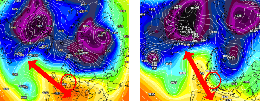 Das Hoch verändert seine Position, was die ungewöhnlich warme Temperaturentwicklung noch im Februar beenden kann Das Hoch verändert seine Position, was die ungewöhnlich warme Temperaturentwicklung noch im Februar beenden kann