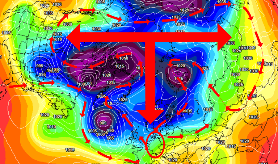Im Ansatz der Polarwirbelsplit, ob sich der Winter über Deutschland wird durchsetzen können, hängt von der (noch) variablen Hochdruckachse ab Im Ansatz der Polarwirbelsplit, ob sich der Winter über Deutschland wird durchsetzen können, hängt von der (noch) variablen Hochdruckachse ab