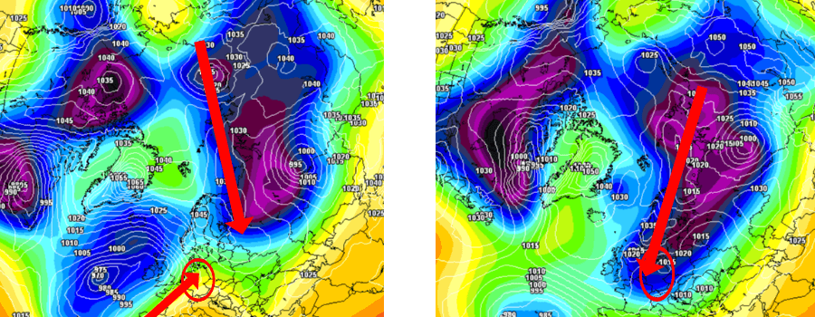 Die Folgen eines Polarwirbelsplits - Grenzwetterlage oder Hochwinter Die Folgen eines Polarwirbelsplits - Grenzwetterlage oder Hochwinter