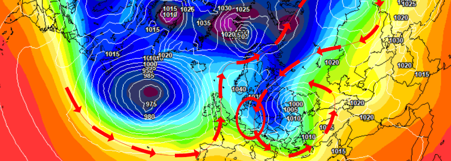 Eine über Deutschland hochwinterliche Wetterlage Eine über Deutschland hochwinterliche Wetterlage