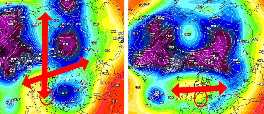 Links der Polarwirbelsplit zu Weihnachten, doch wie man es dreht und wendet, liegt das Hoch für winterliche Wetterverhältnisse über Deutschland an falscher Stelle Links der Polarwirbelsplit zu Weihnachten, doch wie man es dreht und wendet, liegt das Hoch für winterliche Wetterverhältnisse über Deutschland an falscher Stelle