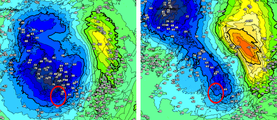 Wetterprognose des Stratosphärenwirbels: vom Minor- zum Major-Warming? Wetterprognose des Stratosphärenwirbels: vom Minor- zum Major-Warming?