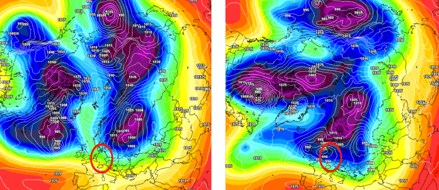 Die Wetterprognose der Amerikaner von heute Nachmittag Die Wetterprognose der Amerikaner von heute Nachmittag