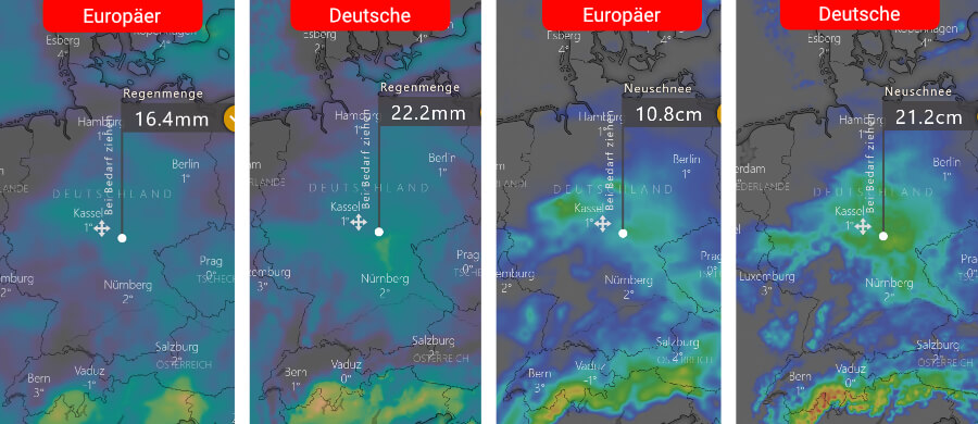 Der Winter dehnt sich über Deutschland aus