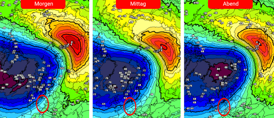 Ein Major-Warming in Stratosphärenhöhe Ein Major-Warming in Stratosphärenhöhe