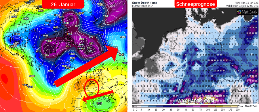 Ein Displacement des Polarwirbels Ein Displacement des Polarwirbels