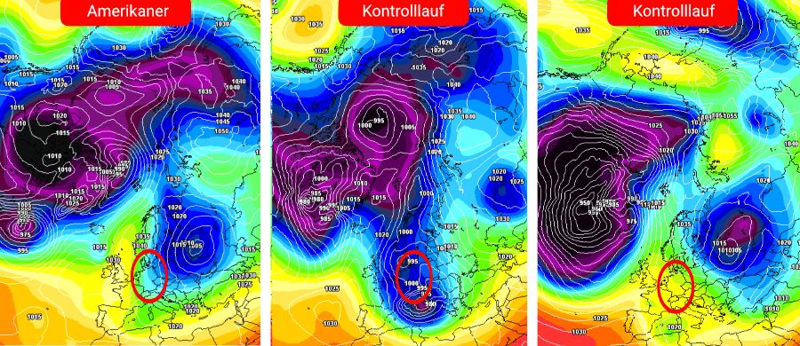 Aufgrund eines Major-Warmings wird der Polarwirbel Anfang Februar Stabilitätsprobleme bekommen - die Auswirkungen können unterschiedlicher nicht sein