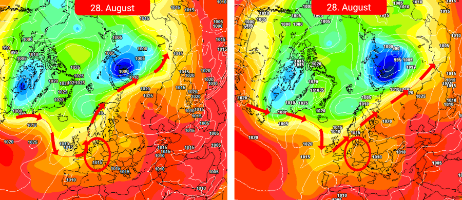 Erst hochsommerlich heiß, dann schwül-warm mit kräftigen und regional unwetterartigen Schauern und Gewittern Erst hochsommerlich heiß, dann schwül-warm mit kräftigen und regional unwetterartigen Schauern und Gewittern