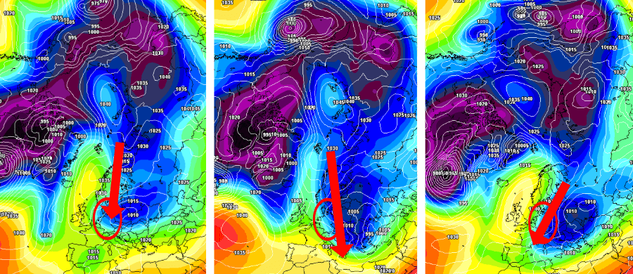 Sollte sich das Hoch weiter westlich nach Norden ausdehnen, so wird ein Arctic Outbreak ins Spiel gebracht Sollte sich das Hoch weiter westlich nach Norden ausdehnen, so wird ein Arctic Outbreak ins Spiel gebracht