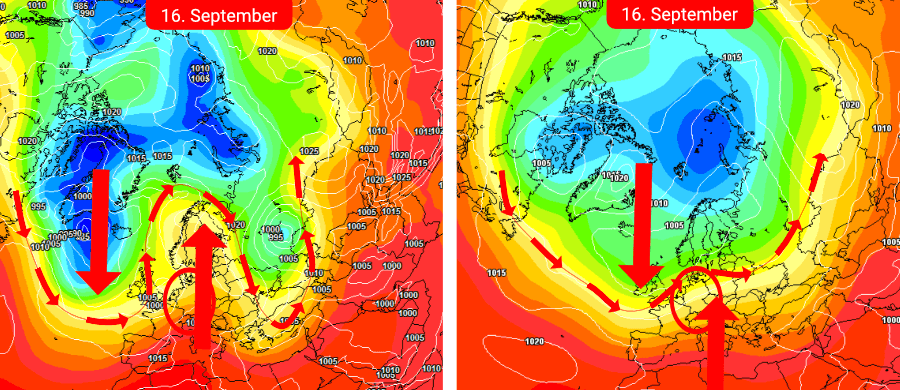 Die Mischwetterlage mit einer südwestlichen Anströmung der Luftmassen gilt als Favorit für die zweite Septemberdekade Die Mischwetterlage mit einer südwestlichen Anströmung der Luftmassen gilt als Favorit für die zweite Septemberdekade