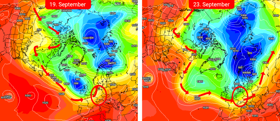 Ein zunehmend frühherbstlicher Wettercharakter Ein zunehmend frühherbstlicher Wettercharakter