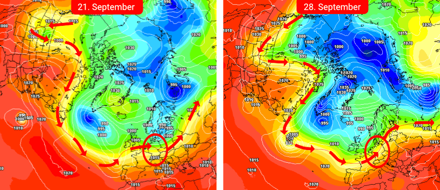 Zwischen Frühherbst und einer schwül-warmen Südwestwetterlage Zwischen Frühherbst und einer schwül-warmen Südwestwetterlage