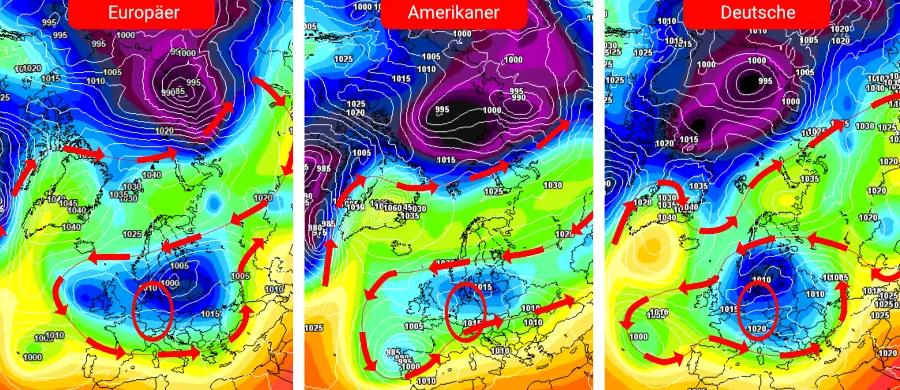 Tiefwinterliche Wetterverhältnisse - Kaltlufttropfen über Deutschland Tiefwinterliche Wetterverhältnisse - Kaltlufttropfen über Deutschland
