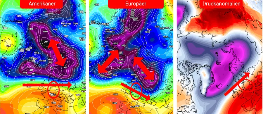 Der Polarwirbel verlagert sich Anfang Februar in Richtung Skandinavien Der Polarwirbel verlagert sich Anfang Februar in Richtung Skandinavien