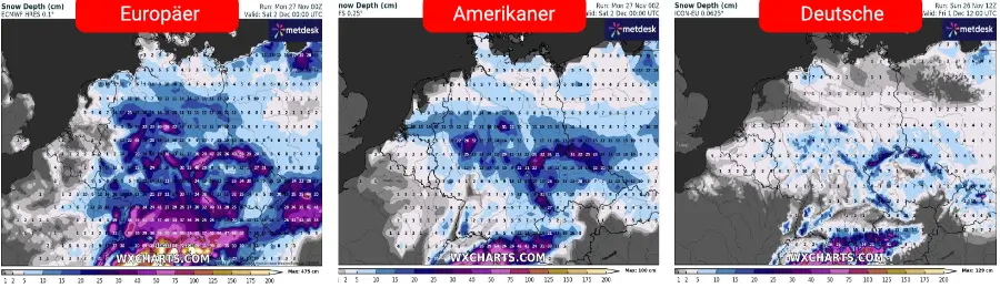 Unwetterartiger Dauerschneefall ist - je nach Schneevorhersage - möglich Unwetterartiger Dauerschneefall ist - je nach Schneevorhersage - möglich