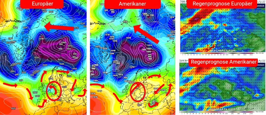 Uneingeschränkt warmes Hochdruckwetter, oder eine eingelagerte Störung - Unsicherheiten in der Wetterentwicklung Anfang Dezember Uneingeschränkt warmes Hochdruckwetter, oder eine eingelagerte Störung - Unsicherheiten in der Wetterentwicklung Anfang Dezember
