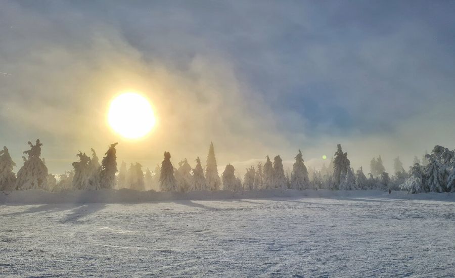 Tief verschneite Winterlandschaft © Martin Bloch