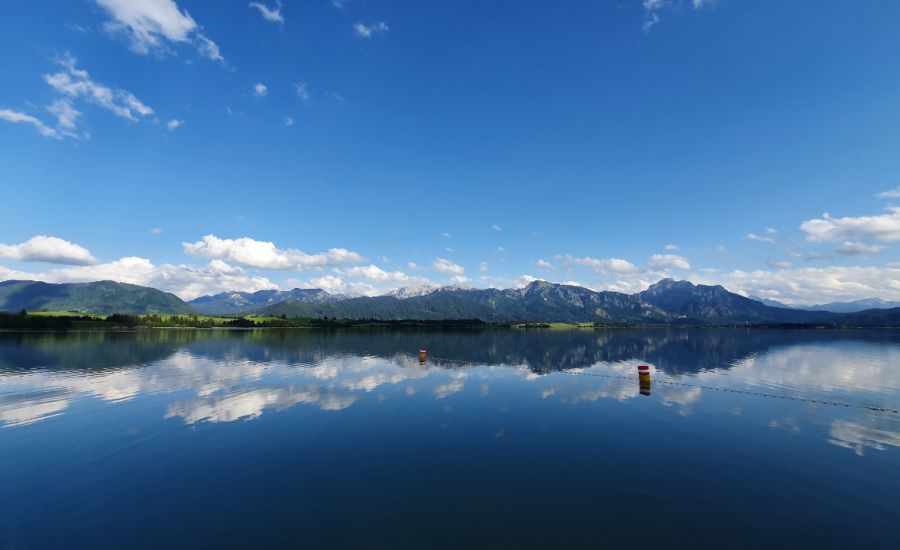 Ein über Deutschland sommerliches Wochenende